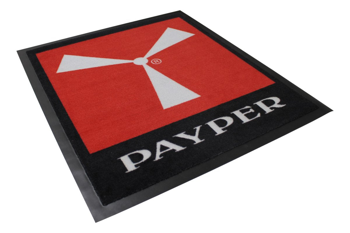 LOGO MAT ROT/SCHWARZ