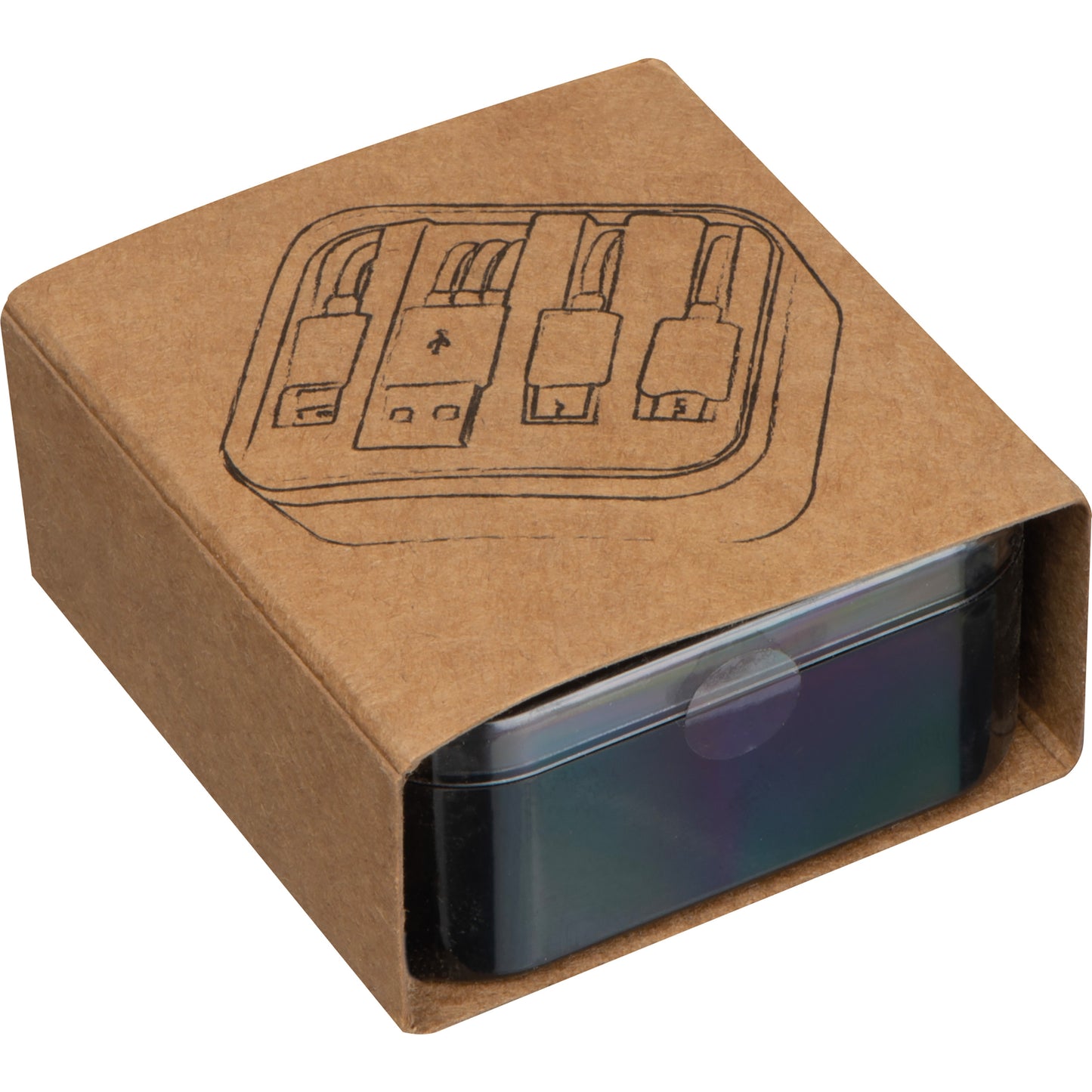 Kunststoffbox mit 3in1 USB Ladekabel BRITTANY