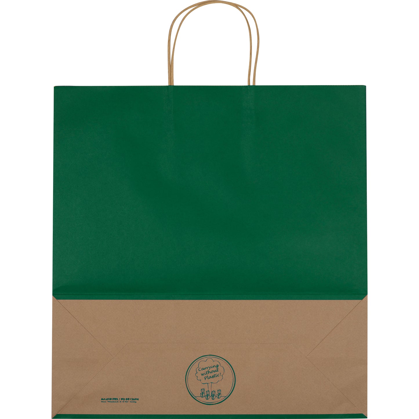 Recycelte Papiertasche groß GUS