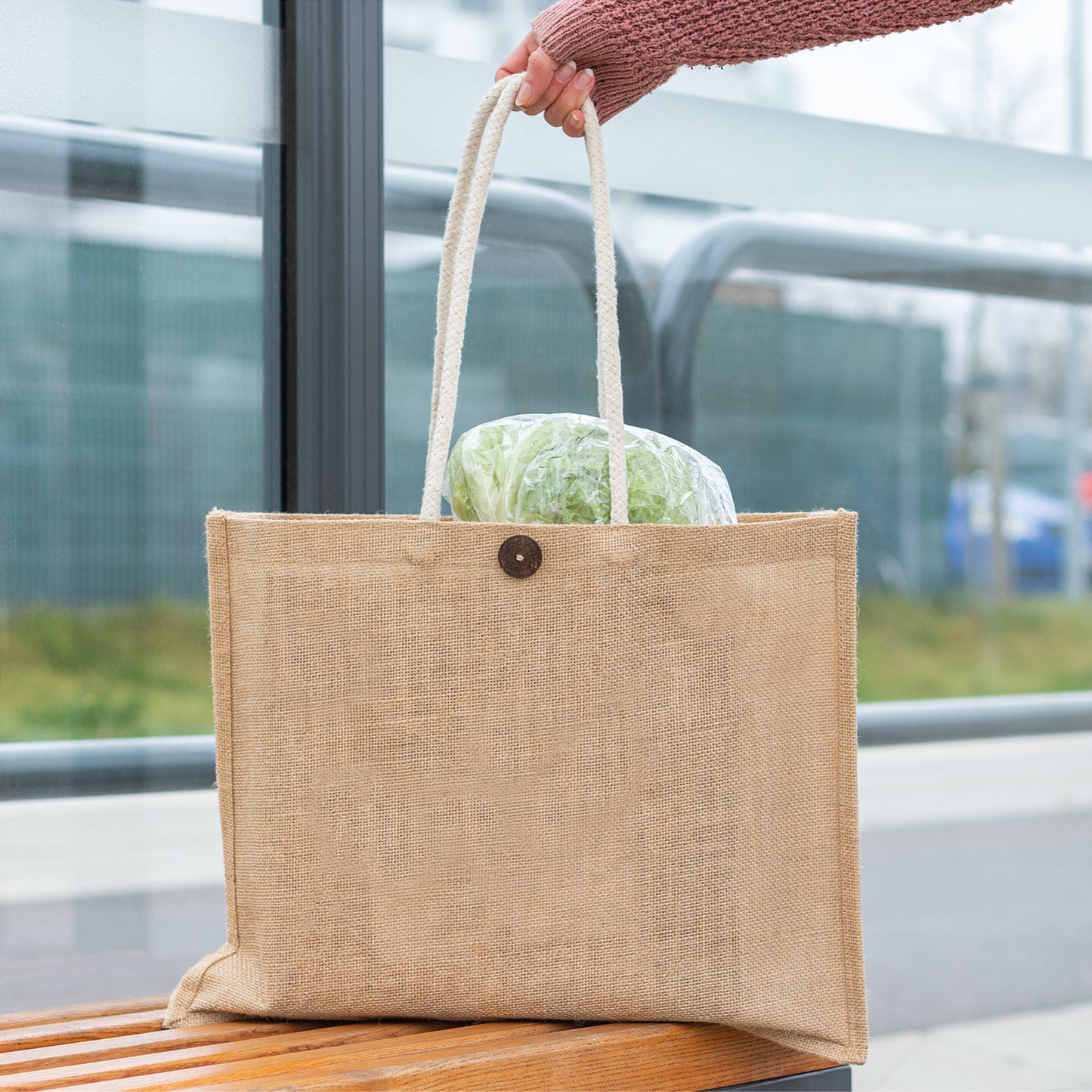 Jutetasche mit robusten Kordelgriffen FERDINAND