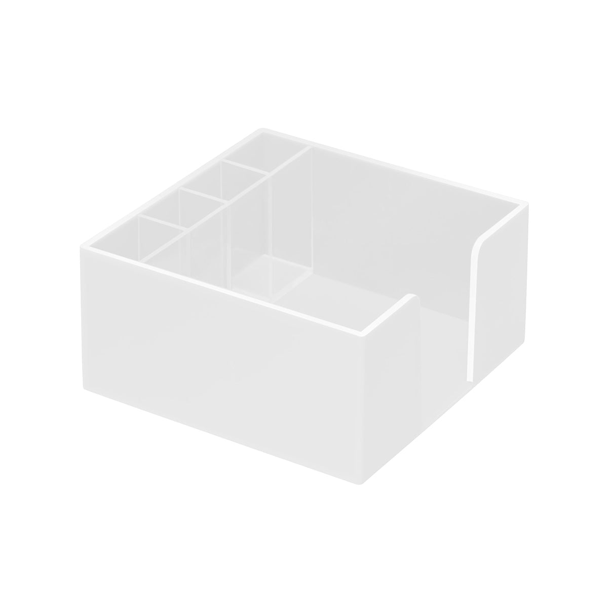 Zettelbox mit Köcher "Lambda" weiß