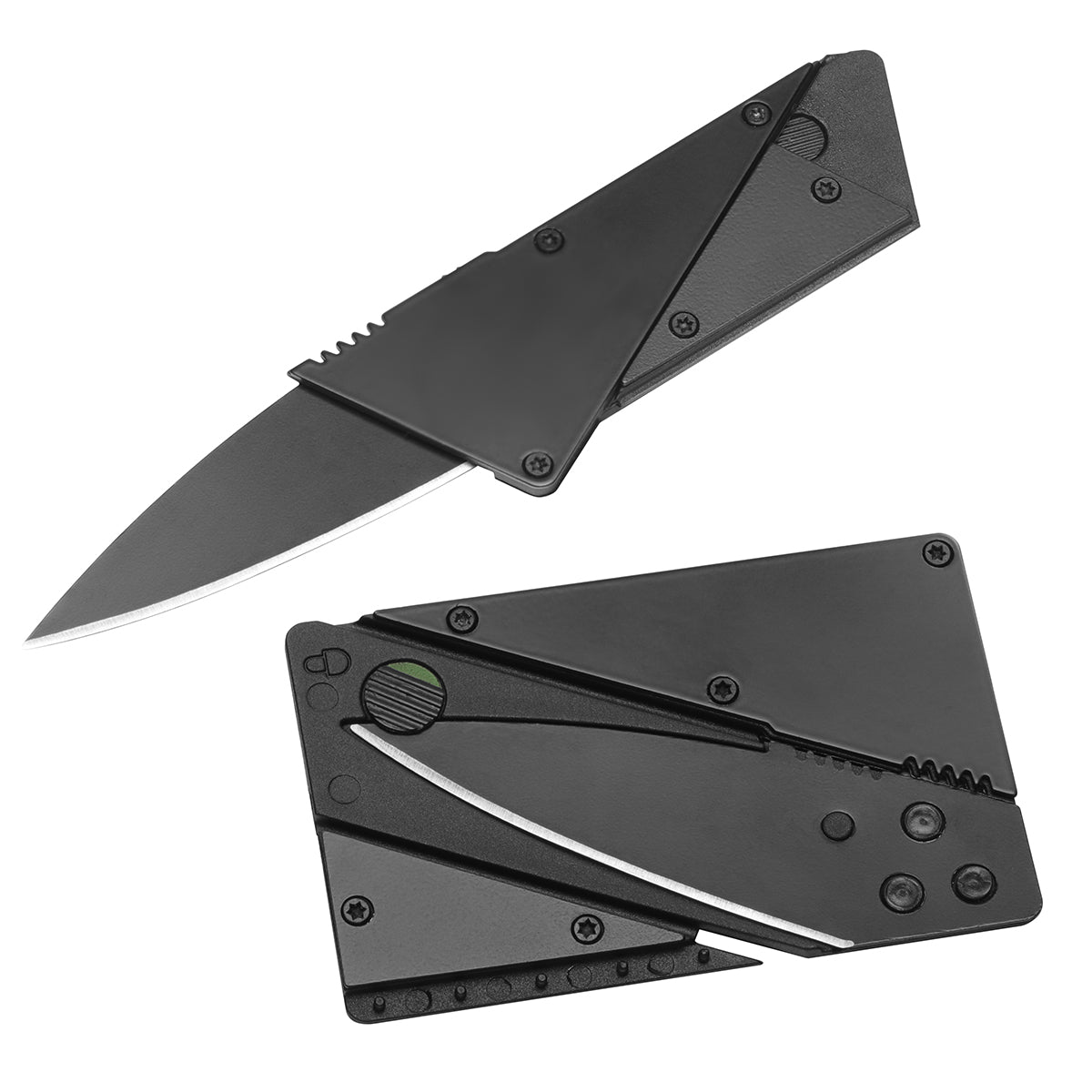 Messer klappbar in Kreditkartengröße schwarz