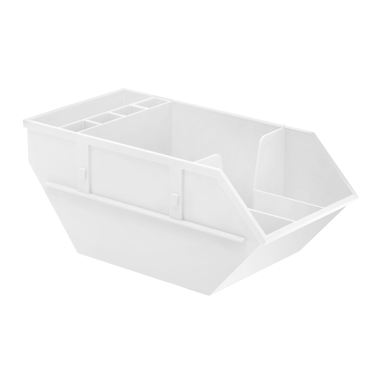 Zettelbox mit Köcher "Container" weiß