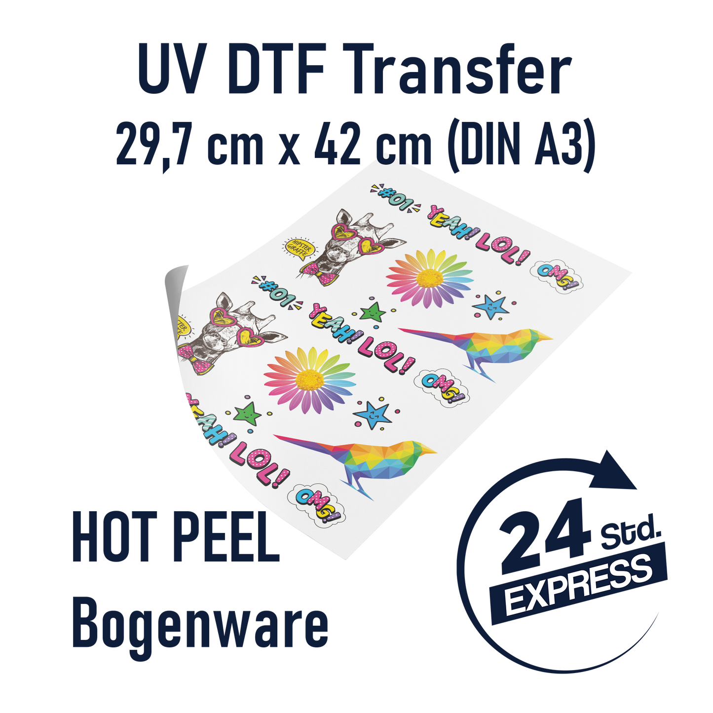 Subli-Transfer DIN A3 (29,7 x 42 cm) Express