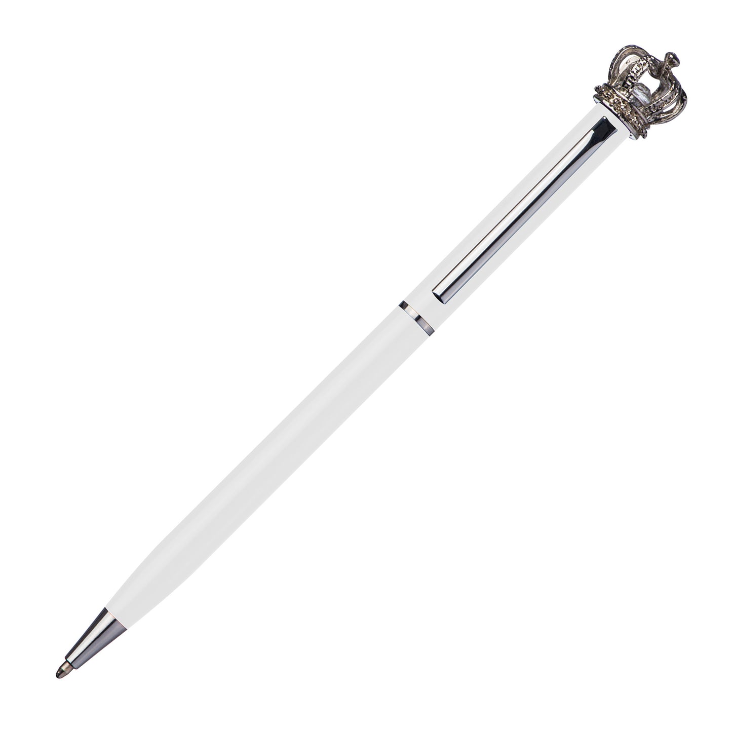 Kugelschreiber aus Metall mit Krone DYLAN