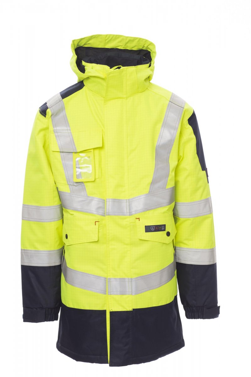 SHIELD FLUOGELB/MARINEBLAU