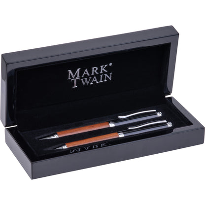 Mark Twain Holz Schreibset LORENZO