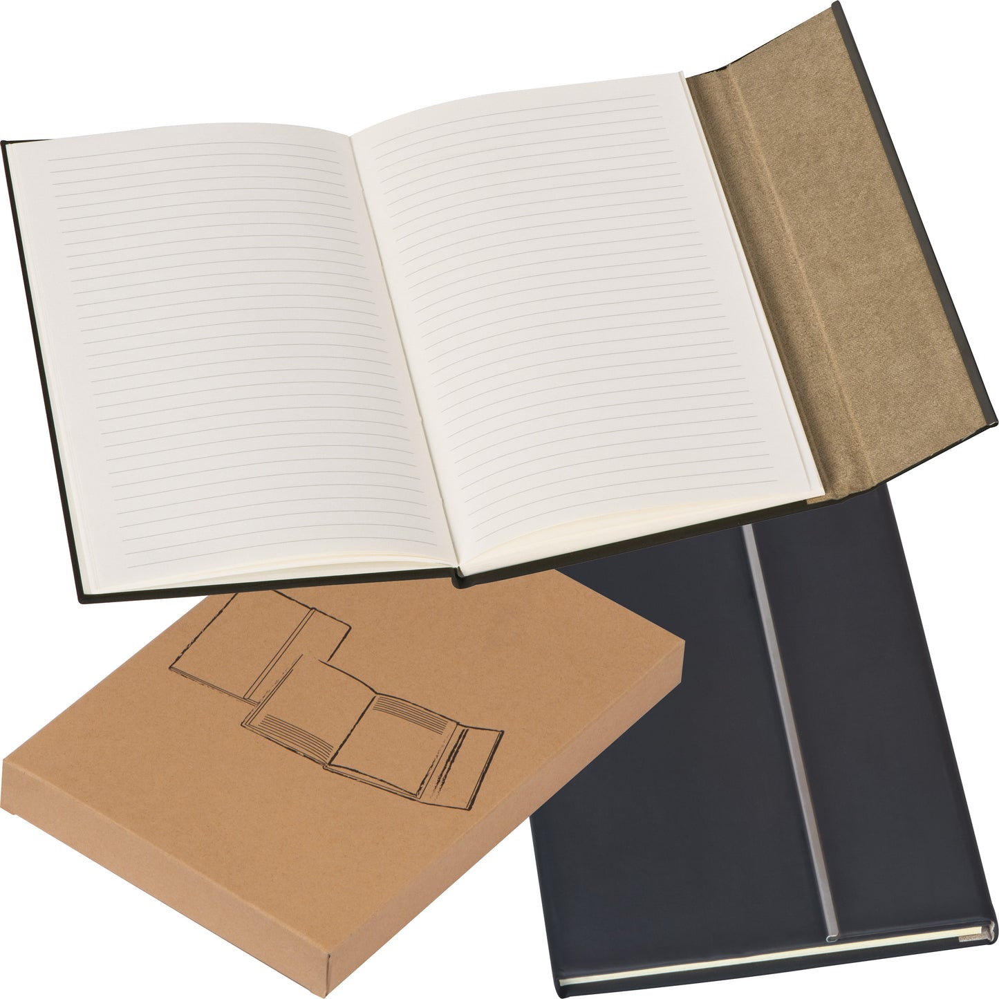 A5 Notizbuch mit Metallapplikation BENJAMIN