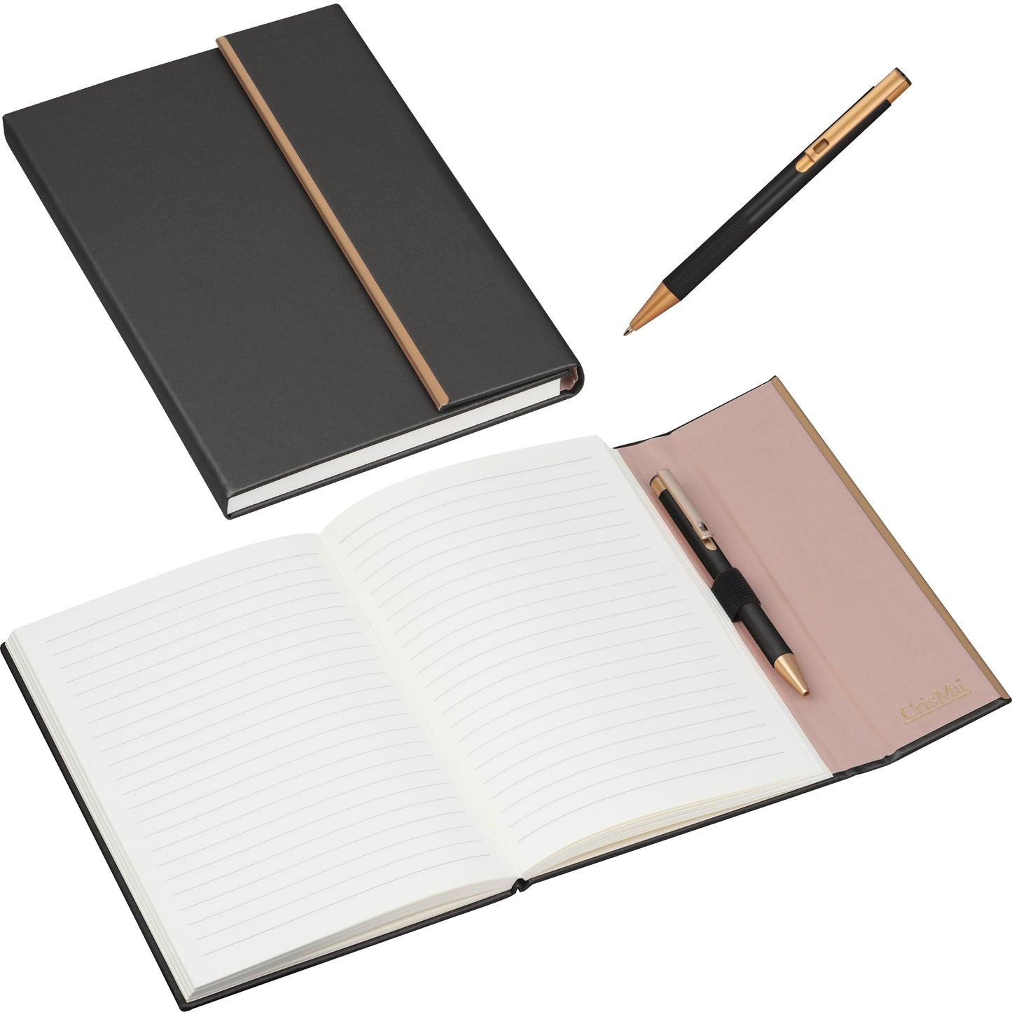 CrisMa Set aus Notizbuch und Kugelschreiber MAGGIE