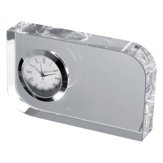 Glasblock mit Uhr GERALD