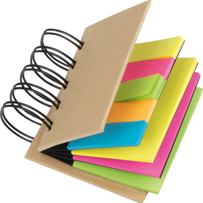 Ringbuch mit Haftmarkerstreifen und Haftnotizen BENEDYKTA