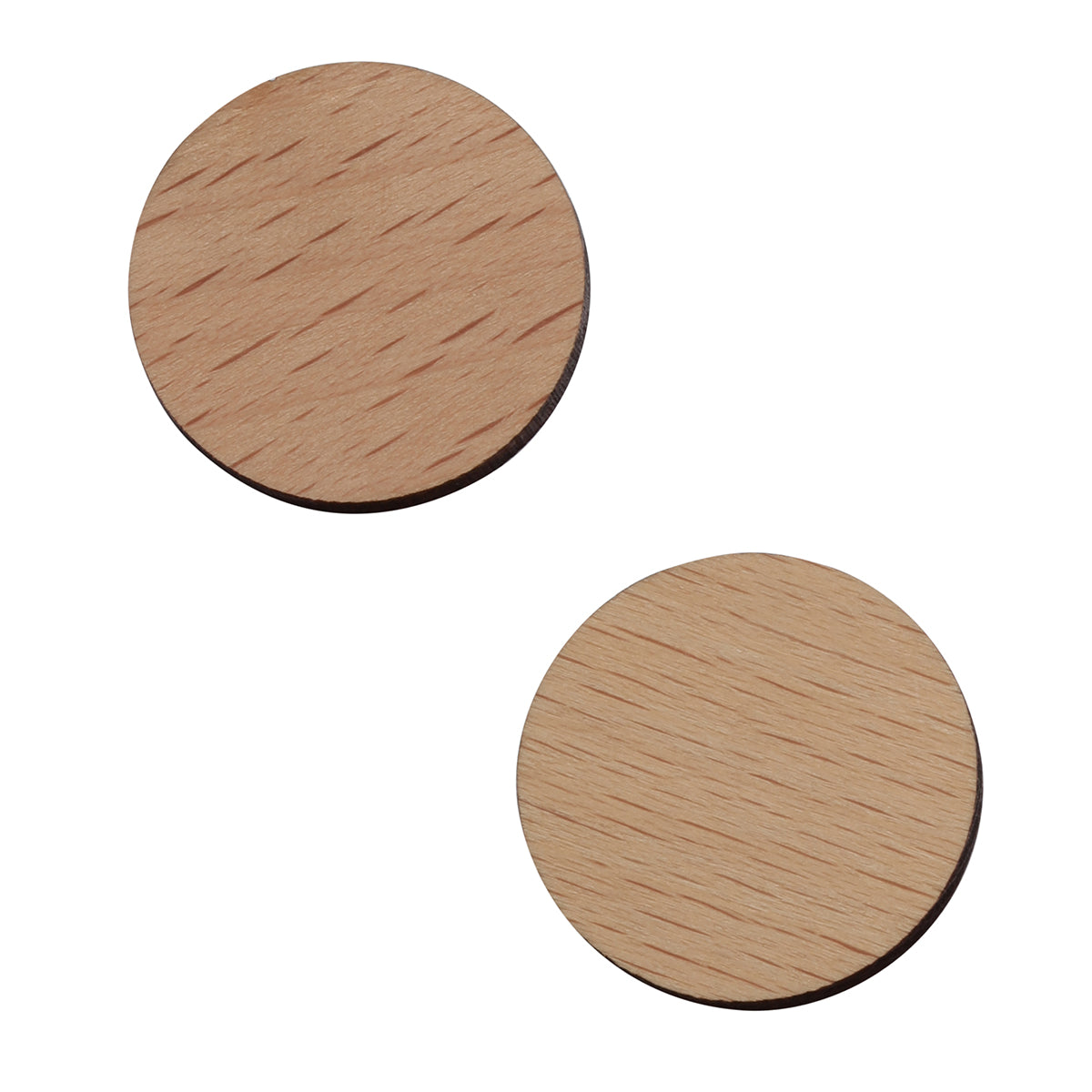 1€-Chip Holz beige