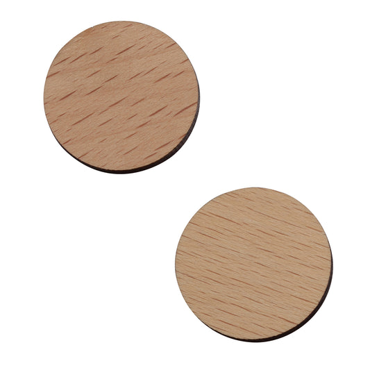 1€-Chip Holz beige