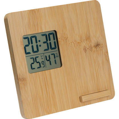 Wetterstation aus Bambus BRUNO