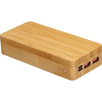 Powerbank aus Bambus 20.000 mAh VALERIA