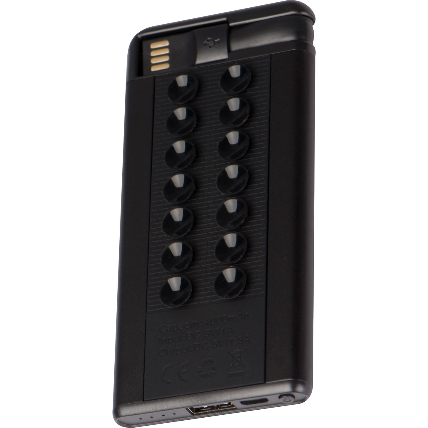 Powerbank 4.000 mAh mit Saugnäpfen MICHELA