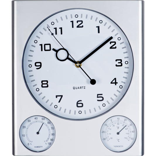 Wanduhr mit Hygrometer und Thermometer RAUL