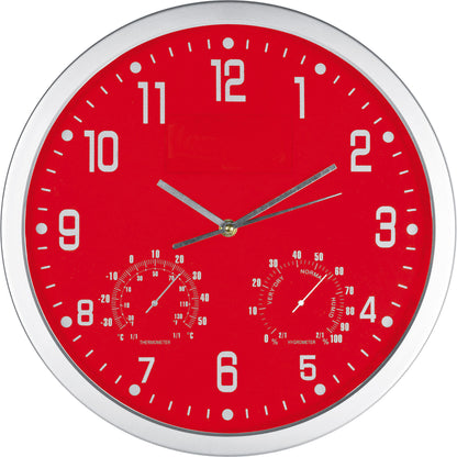 Wanduhr mit Hygro - und Thermometer MALCOLM
