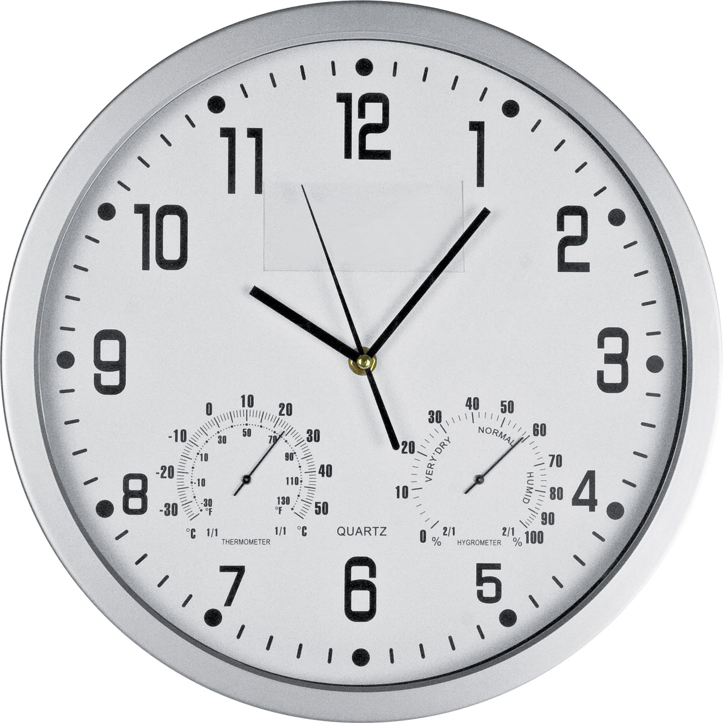 Wanduhr mit Hygro - und Thermometer MALCOLM