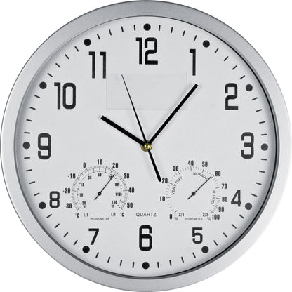 Wanduhr mit Hygro - und Thermometer MALCOLM