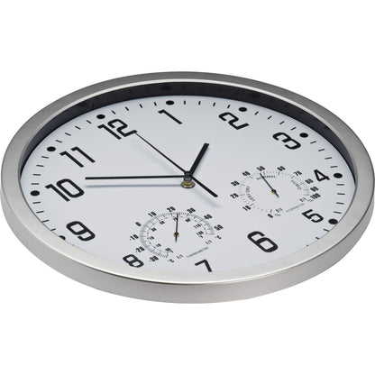 Wanduhr mit Hygro - und Thermometer MALCOLM