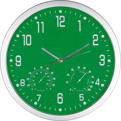 Wanduhr mit Hygro - und Thermometer MALCOLM