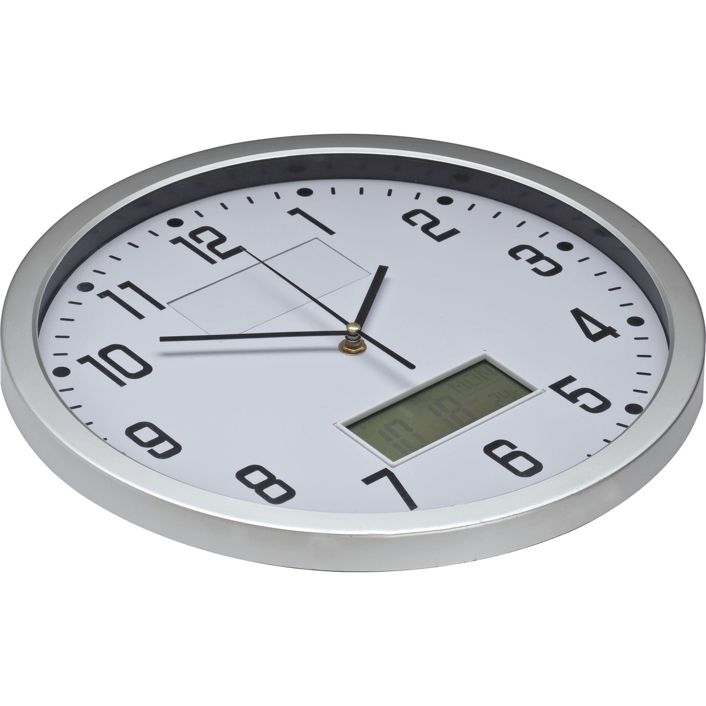 Analoge Wanduhr mit Digitalanzeige FRED