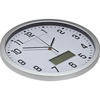 Analoge Wanduhr mit Digitalanzeige FRED