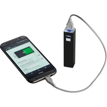 Powerbank 2.200 mAh aus Metall, inkl. Ladekabel OLEG
