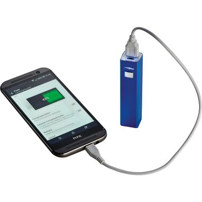Powerbank 2.200 mAh aus Metall, inkl. Ladekabel OLEG