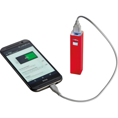Powerbank 2.200 mAh aus Metall, inkl. Ladekabel OLEG