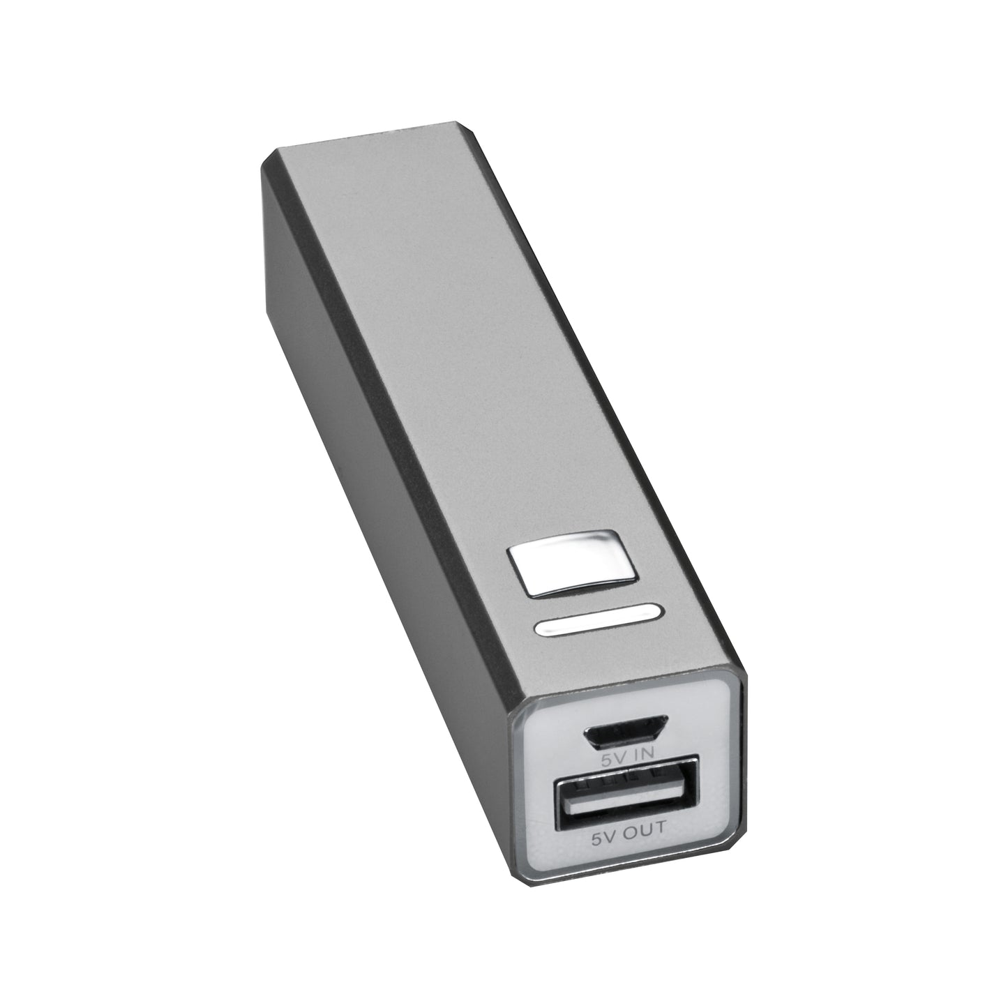 Powerbank 2.200 mAh aus Metall, inkl. Ladekabel OLEG