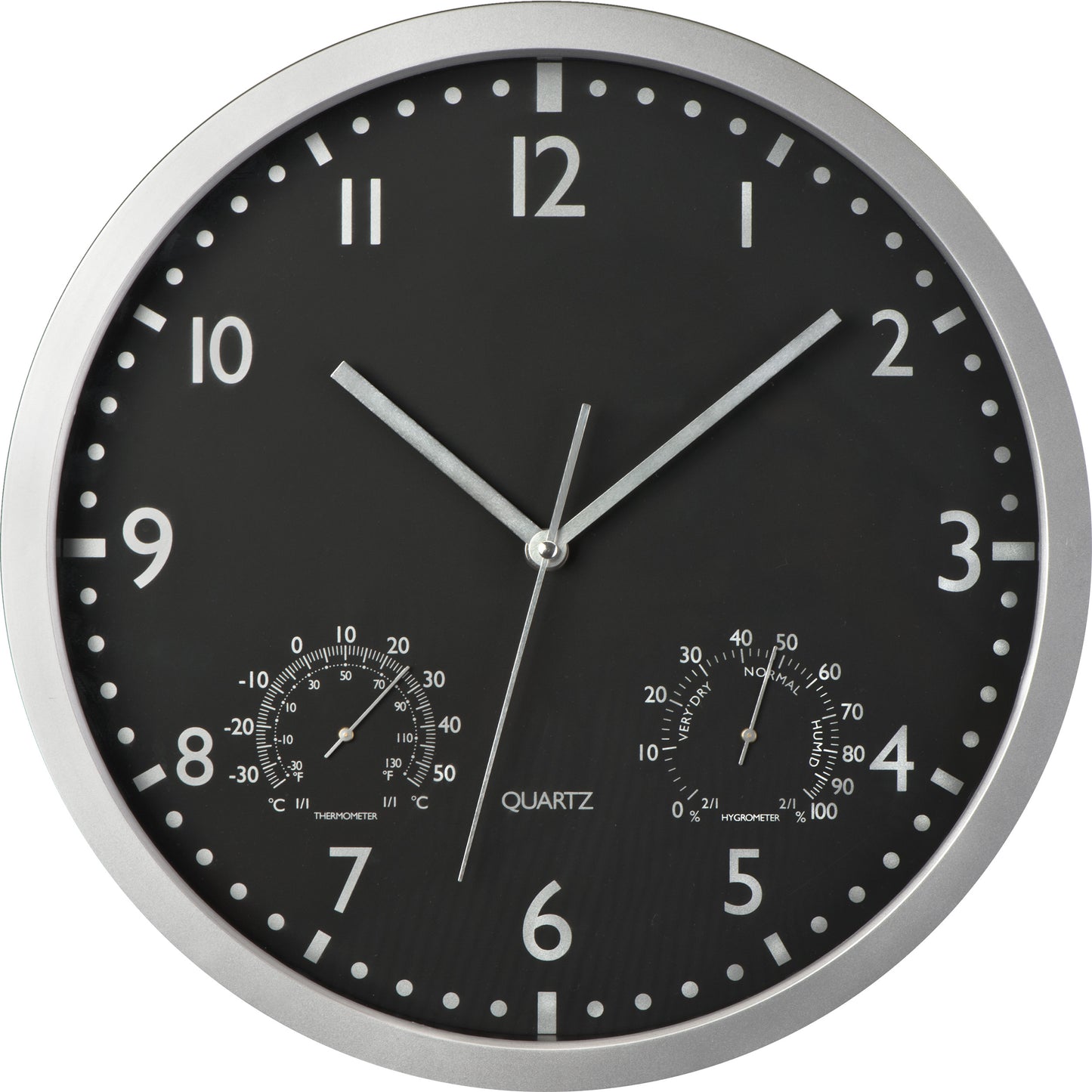 Wanduhr mit Hygro - und Thermometer LUIZA