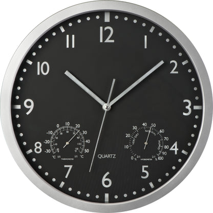 Wanduhr mit Hygro - und Thermometer LUIZA
