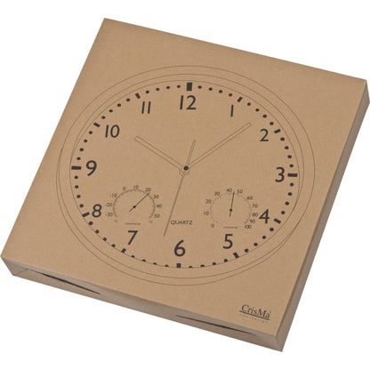 Wanduhr mit Hygro - und Thermometer LUIZA
