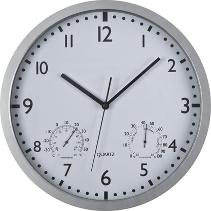 Wanduhr mit Hygro - und Thermometer LUIZA