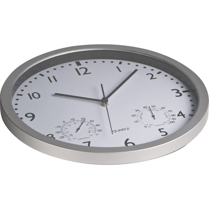 Wanduhr mit Hygro - und Thermometer LUIZA
