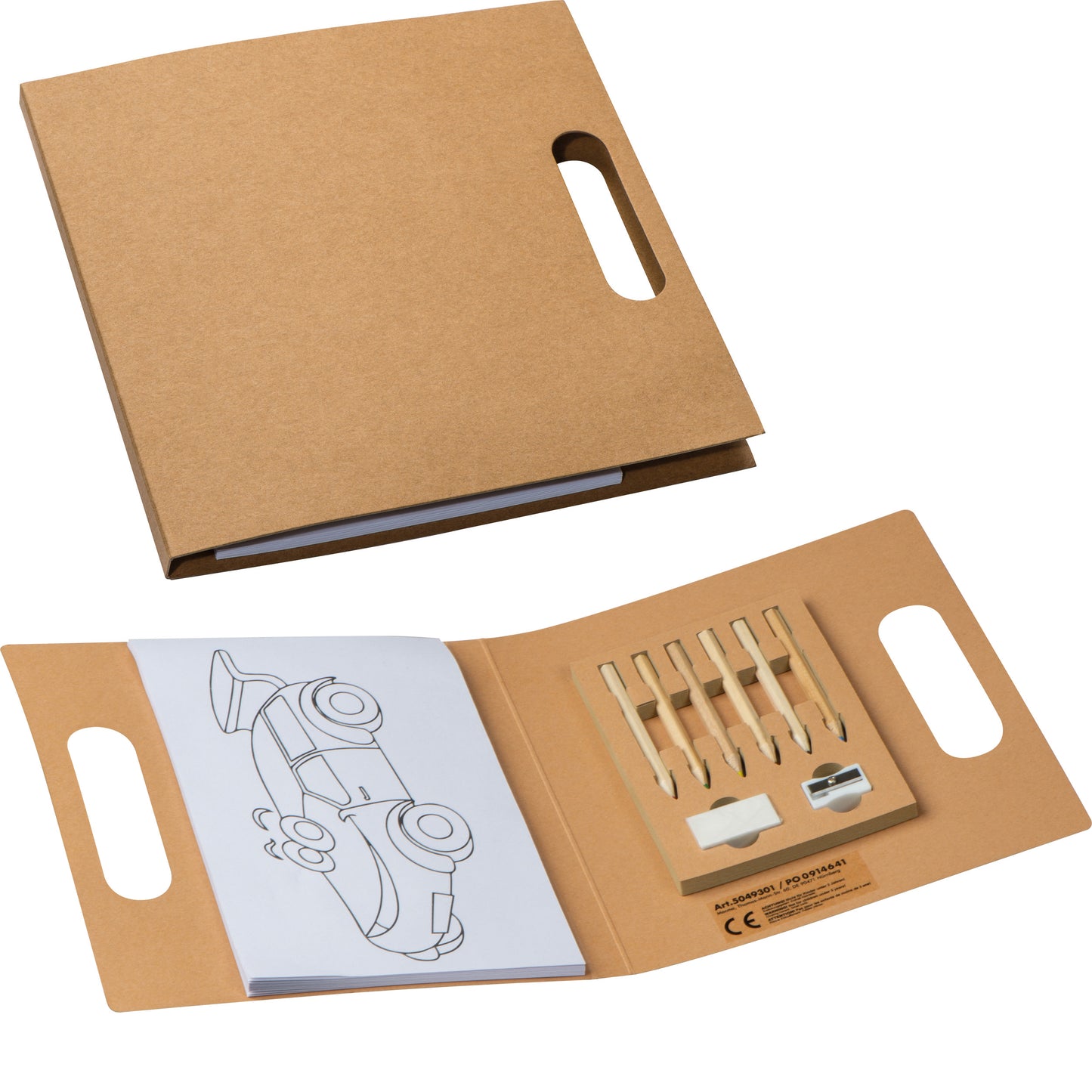 Malbuch in recyceltem Einband CORNELIA