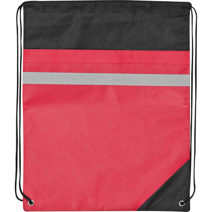 Non Woven Gymbag mit reflektierendem Streifen KONRAD