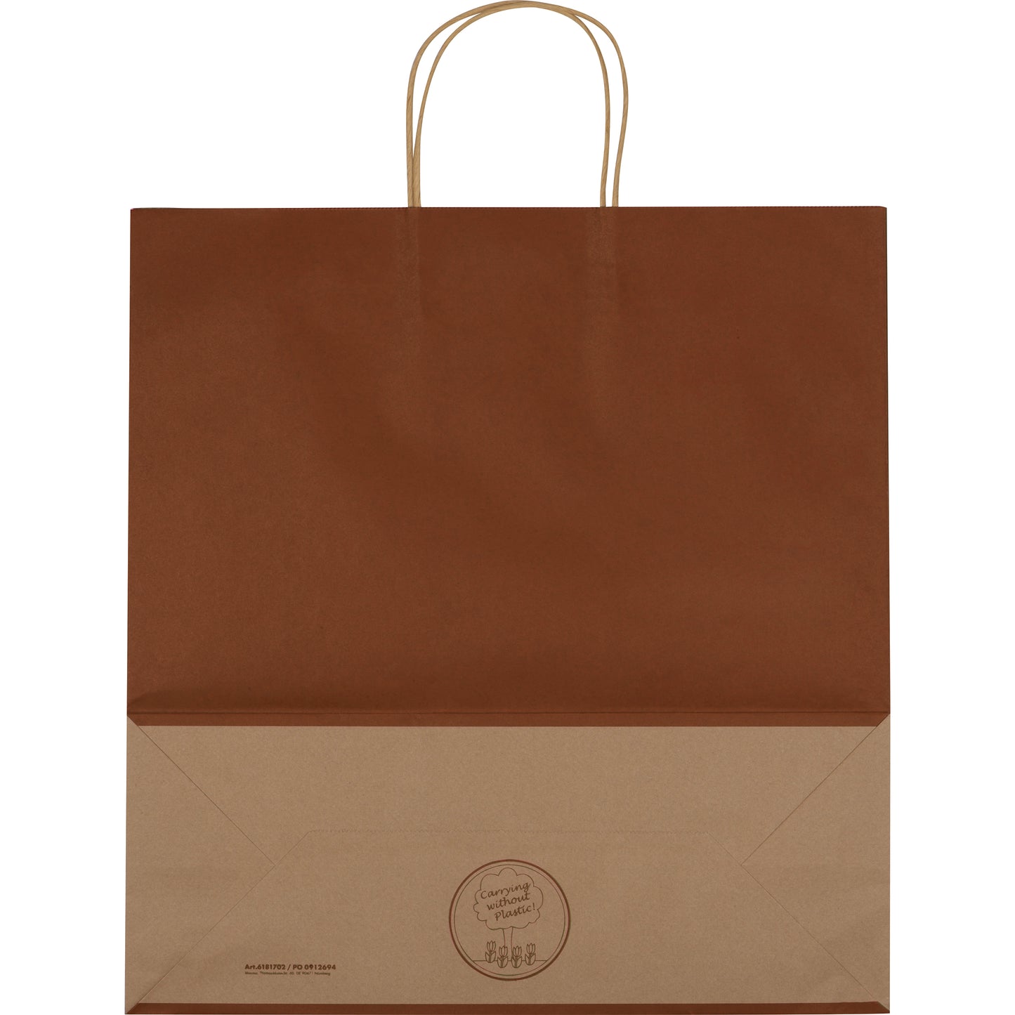 Recycelte Papiertasche groß GUS