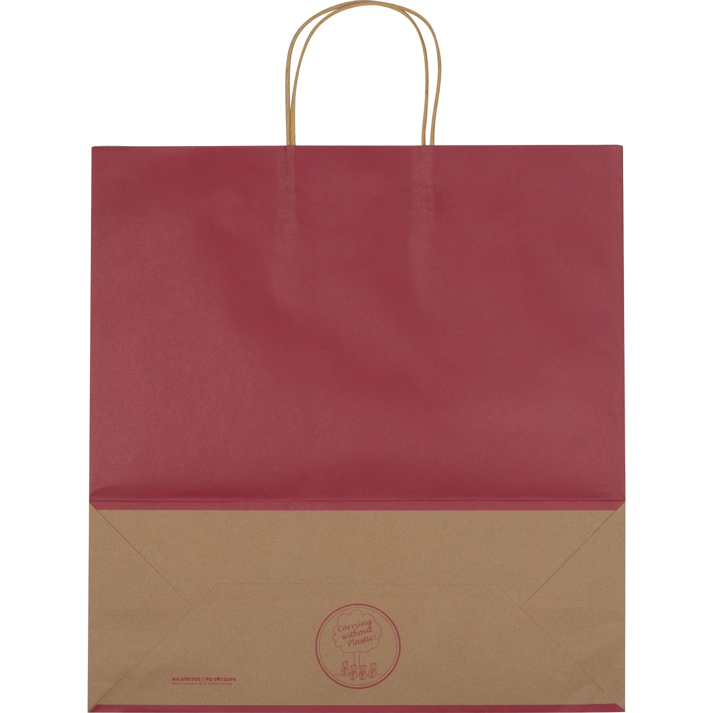 Recycelte Papiertasche groß GUS