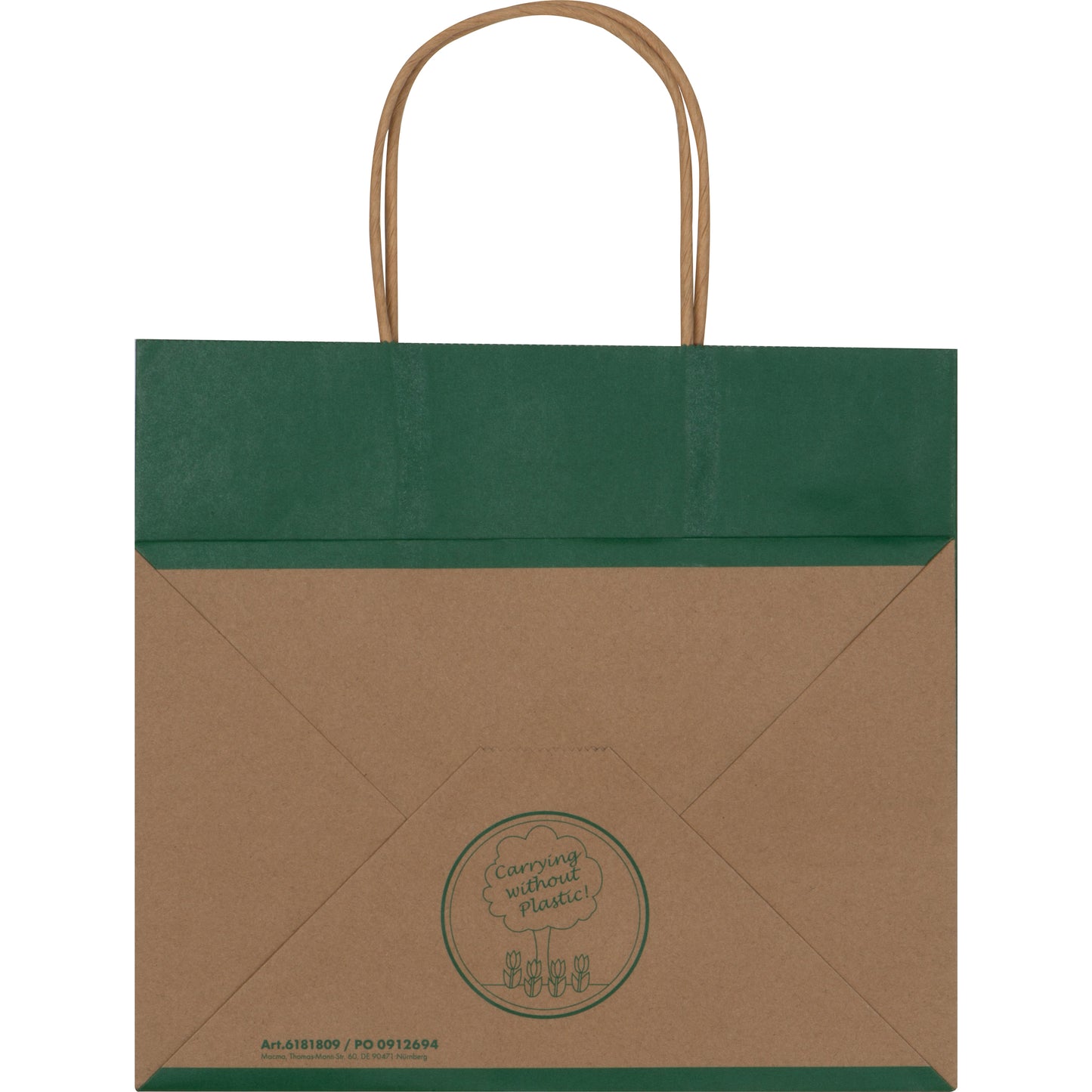 Recycelte Papiertasche klein HILARY