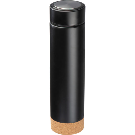 Vakuum Edelstahlflasche mit Teesieb, 450ml GREGORIO