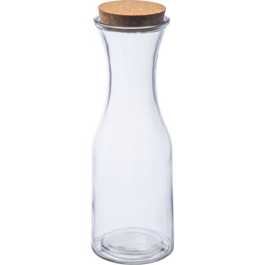Glasflasche mit Korkdeckel NIKODYM