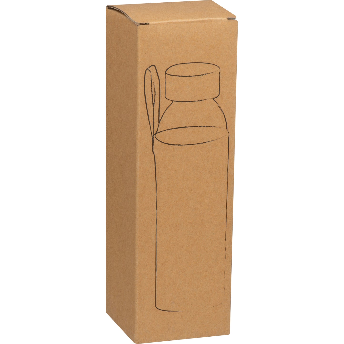 Glasflasche mit Jutehülle, 500ml CARLOTTA