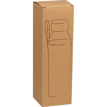 Glasflasche mit Jutehülle, 500ml CARLOTTA