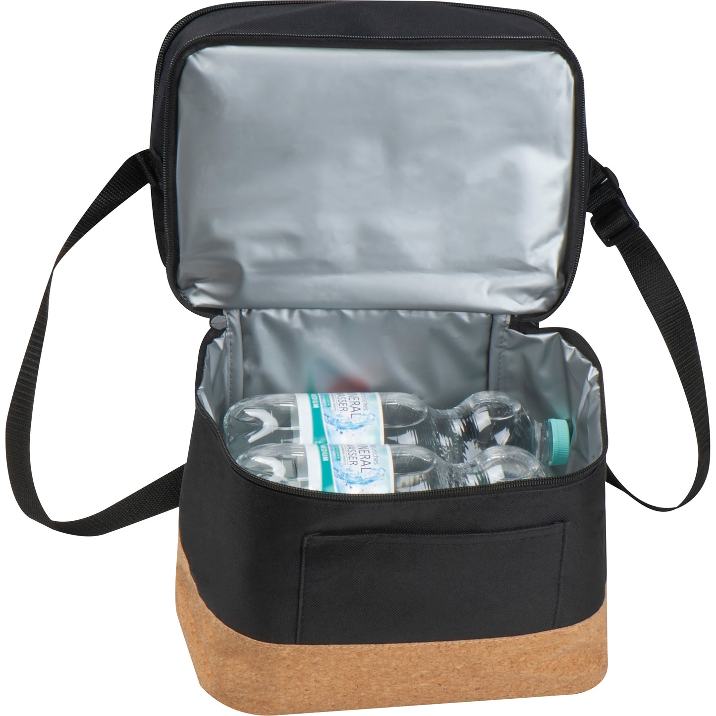 Kühltasche aus RPET mit Extrafach und Korkboden WOLFGANG