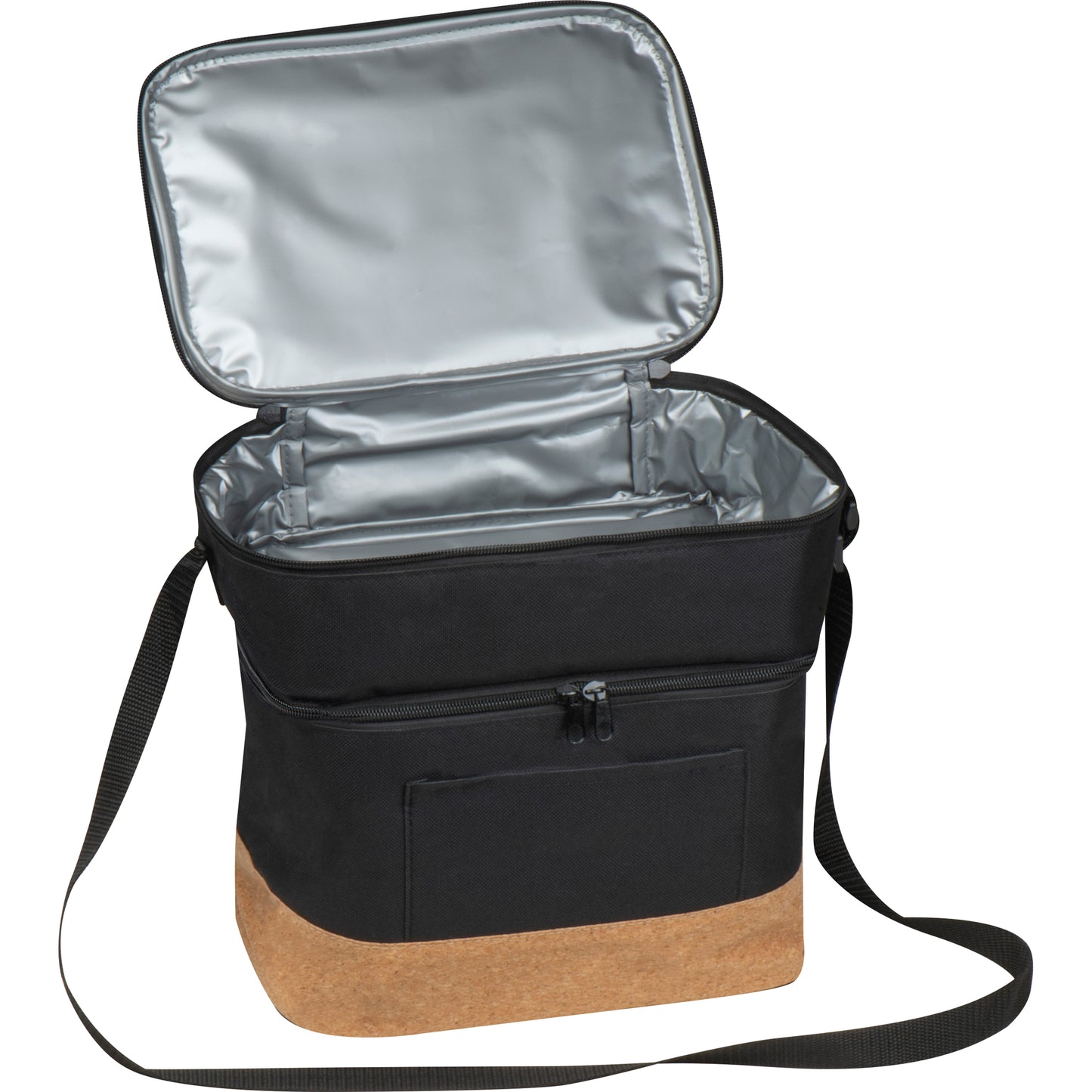 Kühltasche aus RPET mit Extrafach und Korkboden WOLFGANG