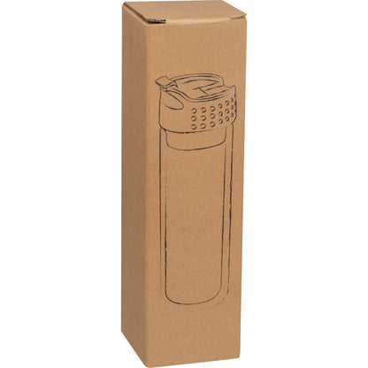 Borosilikat Glasflasche mit Teesieb, 400 ml LIVIO