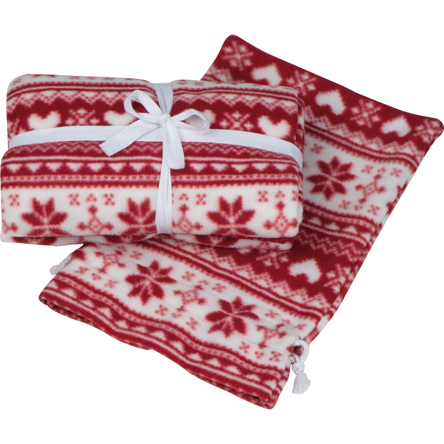 Weihnachtliche Kuscheldecke MARIANNE